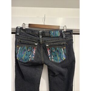 Coogi Embroidered Dark Wash Boot Embroidered Women's Jeans Size 13/14, 32x32